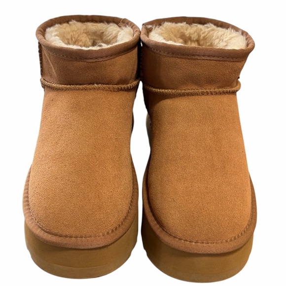 UGG Women’s Classic Ultra Mini Platform Winter Boot - Chestnut - New - 39 - Picture 2 of 9